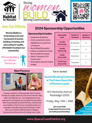 Women Build Sponsorships available